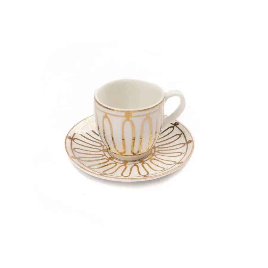 Kyma 24K Gold Espresso Cup and Saucer
