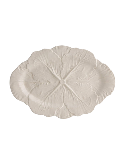 Beige Cabbage Oval Platters