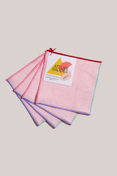 Candy Crush Linen Cocktail Napkin Set