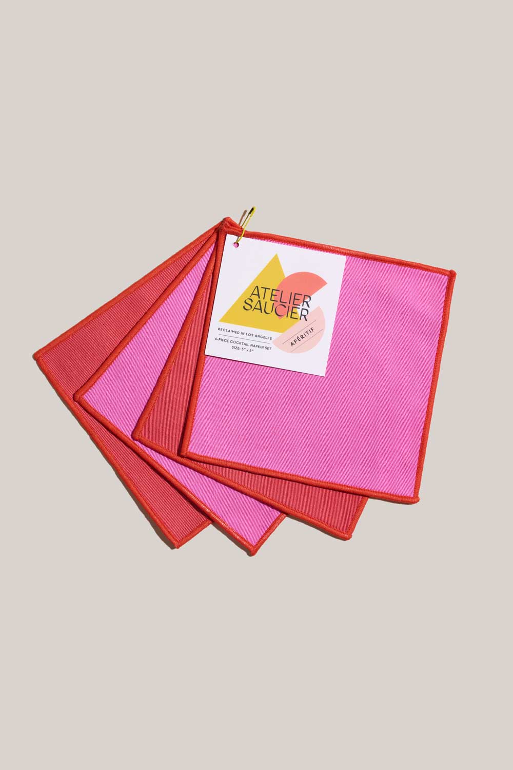 Lollipop Twill Cocktail Napkin Set