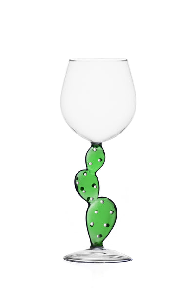 Cactus Wine Glass (Various Colors)