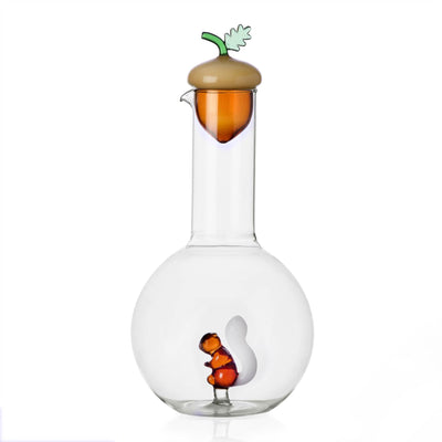 Acorn and Squirrel Carafe