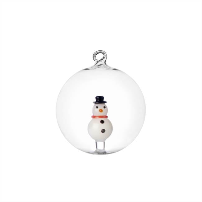 Glass Christmas Characters Ornaments (Various Styles)