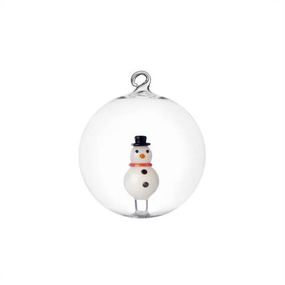 Glass Christmas Characters Ornaments (Various Styles)