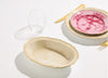 Oriente Italiano Oval Bowl in Meringa
