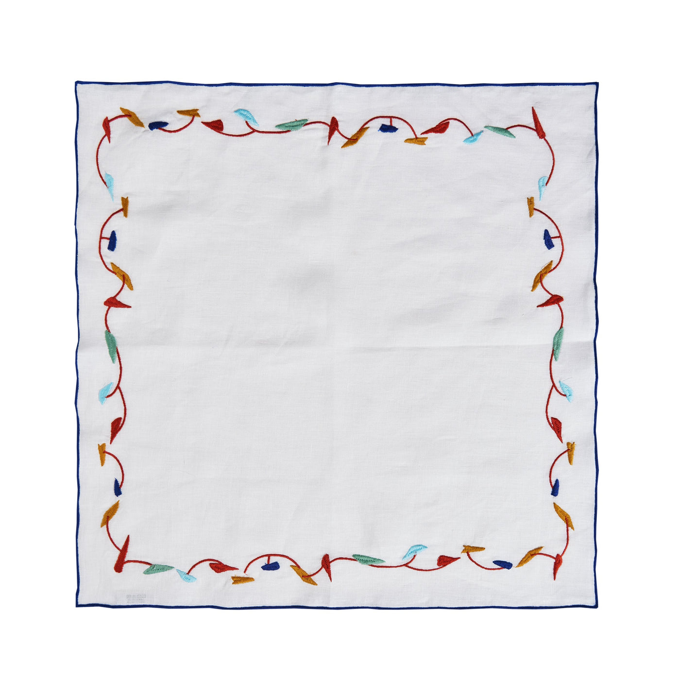 Mobile Embroidered Linen Napkins (Set of 4)