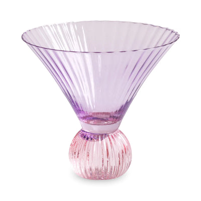 Violet Venice Martini Glass