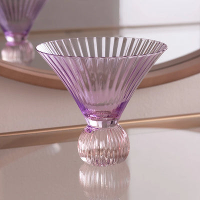 Violet Venice Martini Glass