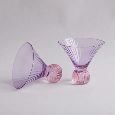 Violet Venice Martini Glass