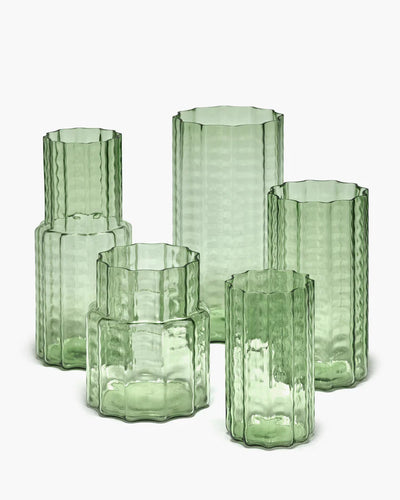 Small Green Wave Vase