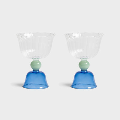 Tulip Glasses in Blue