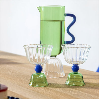 Tulip Glasses in Green