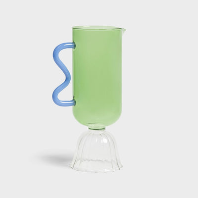 Green Tulip Pitcher