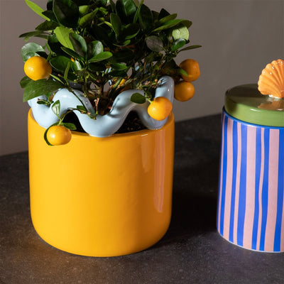 Wavy Orange Planter