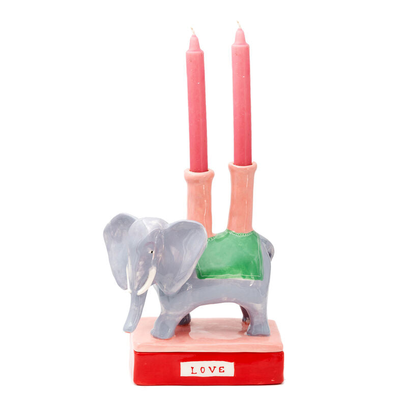 Elephant Candleholder and Box