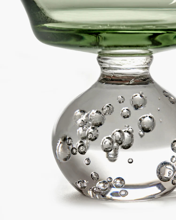 Medium Green Eternal Snow Glass