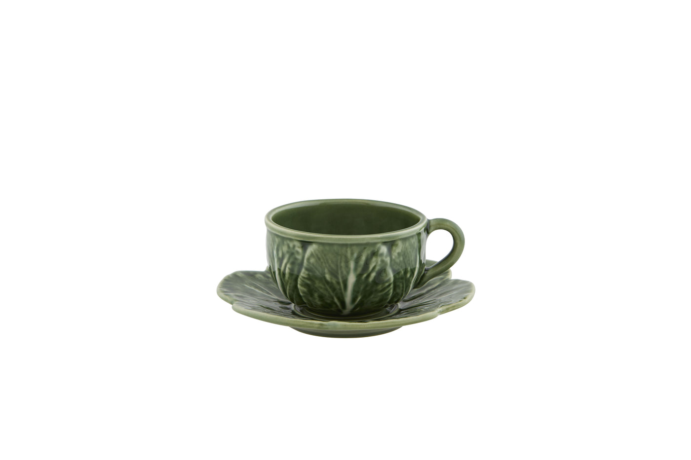 Cabbage Tea Cup and Saucer