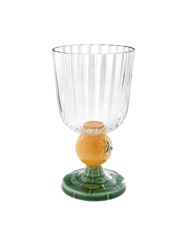 Orange Stem Goblet