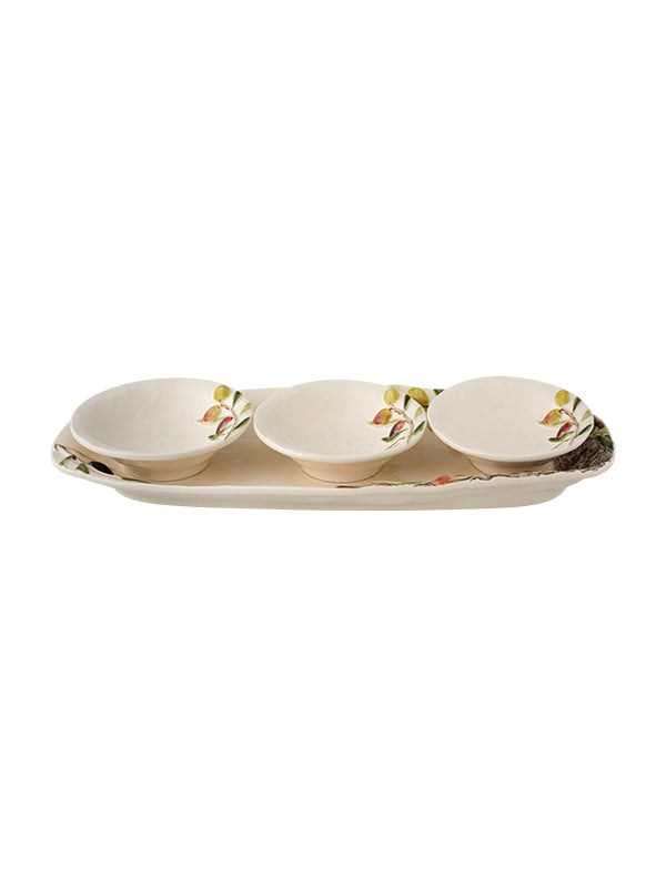 Olive Platter and Bowl Set