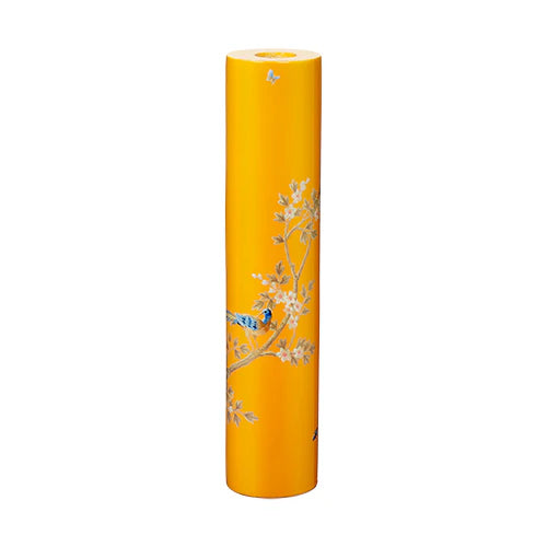 Chinoiserie Candle Stick in Yellow