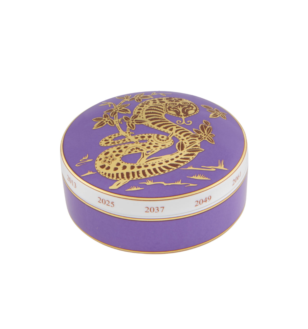 Purple Round Box in Snake