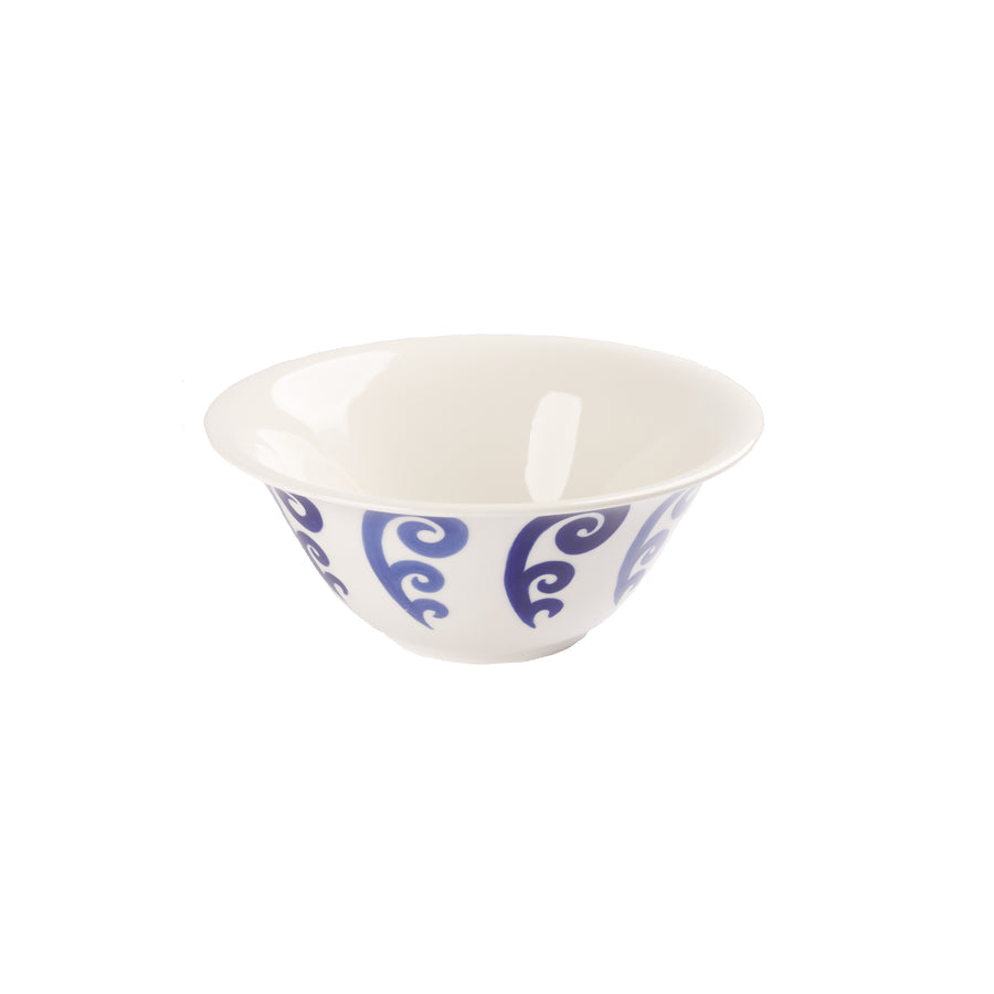 Peacock Salad Bowl in Blue