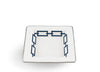 Catene Square Tray - Zaffiro