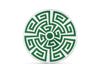 Labirinto Round Box - Smeraldo