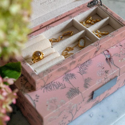 Small Pink Chinoiserie Jewelry Box