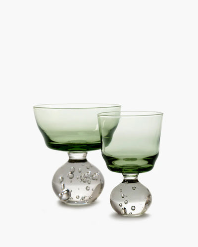 Small Green Eternal Snow Glass