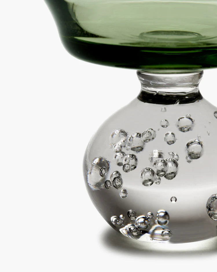 Small Green Eternal Snow Glass