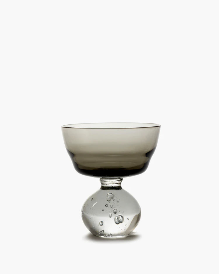 Medium Grey Eternal Snow Glass