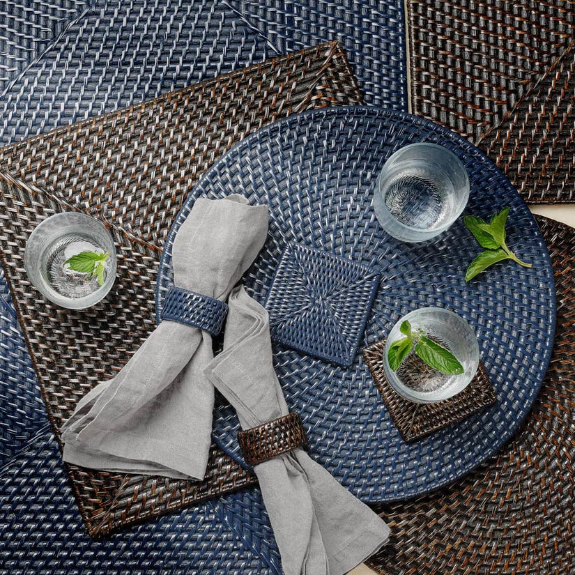 Brianne Polished Rattan Placemat - Square