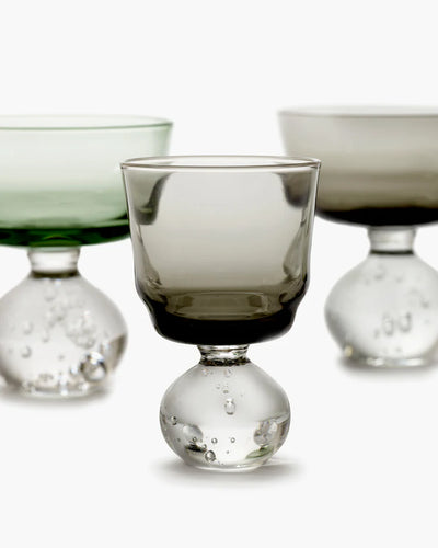 Small Grey Eternal Snow Glass