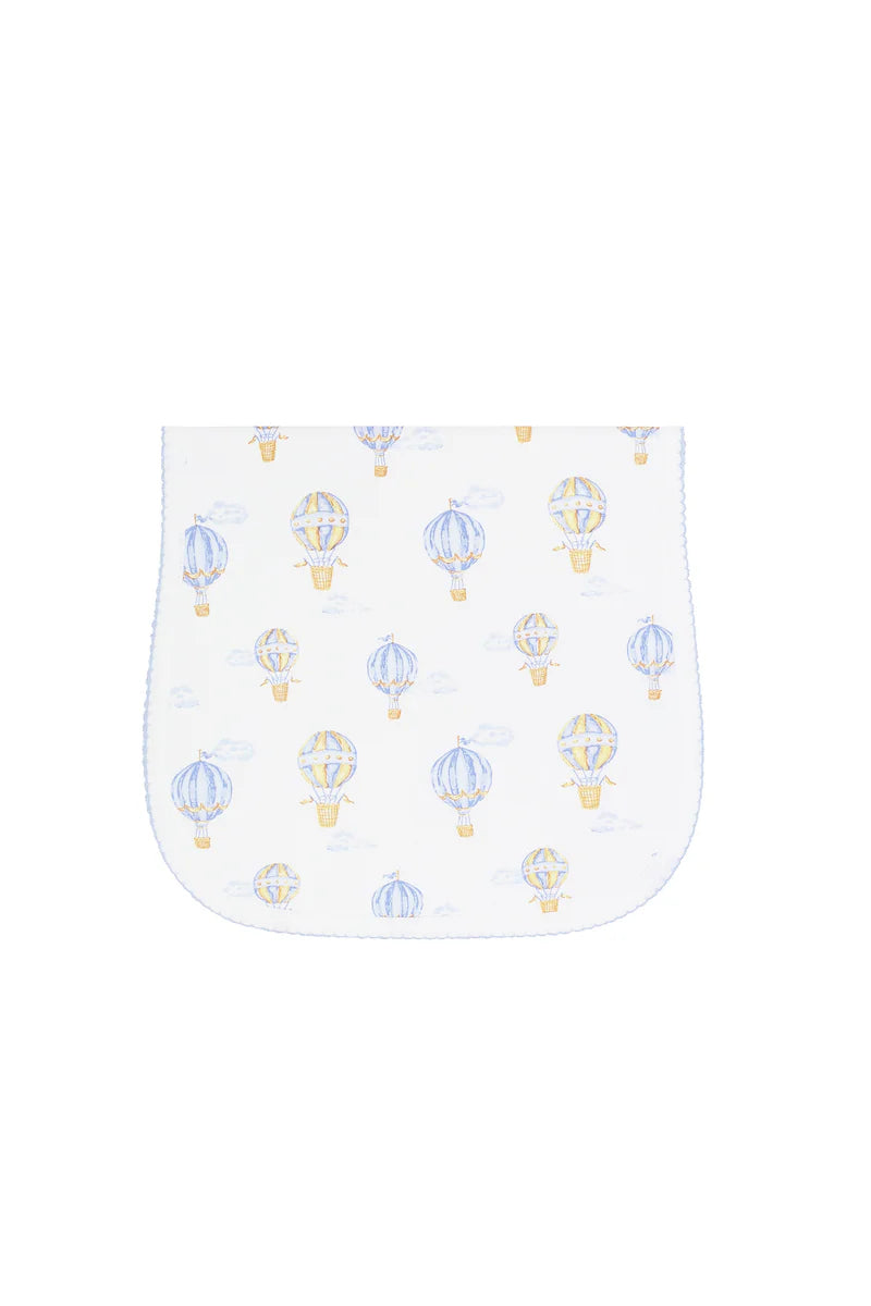 Blue Balloons Burp Cloth