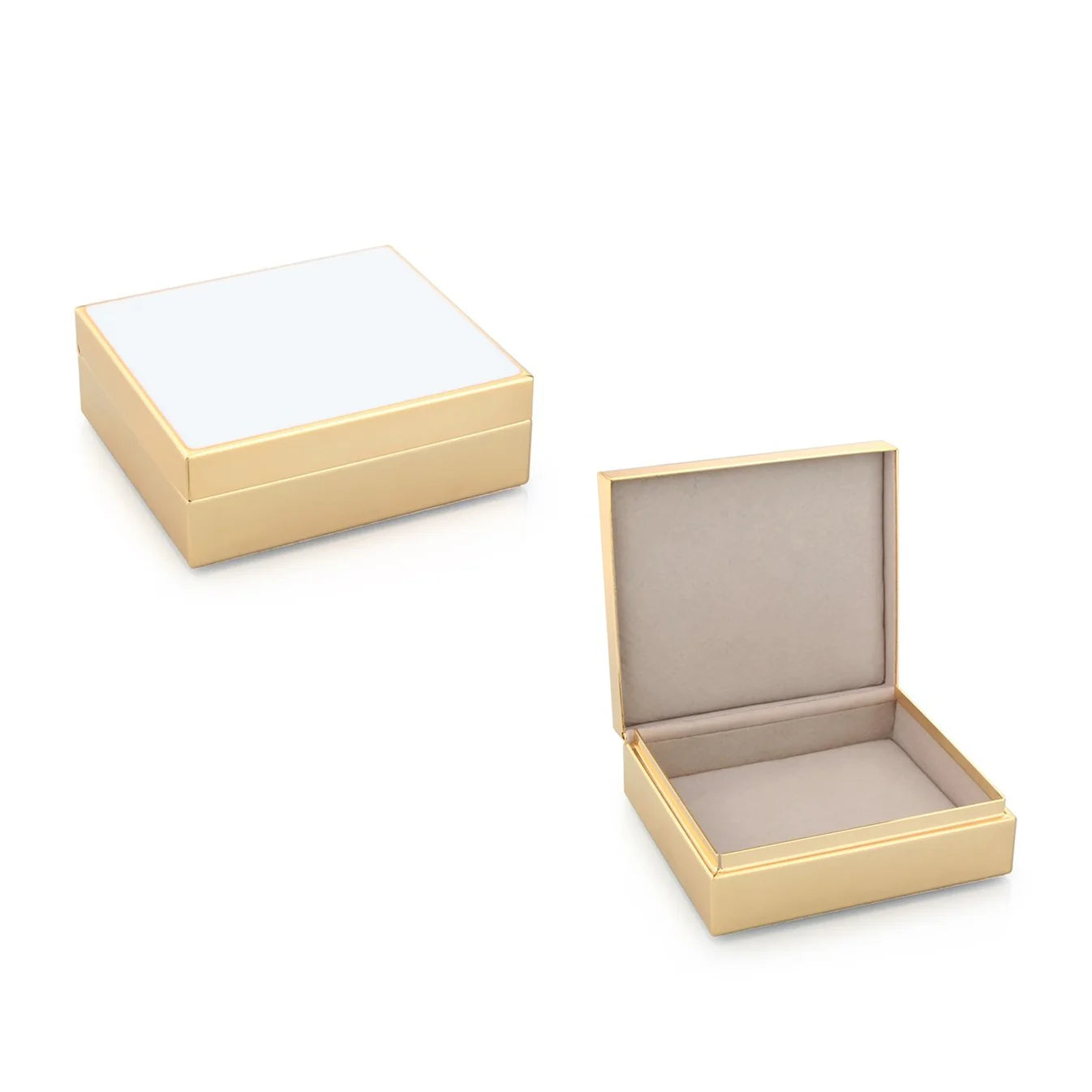 White & Gold Box