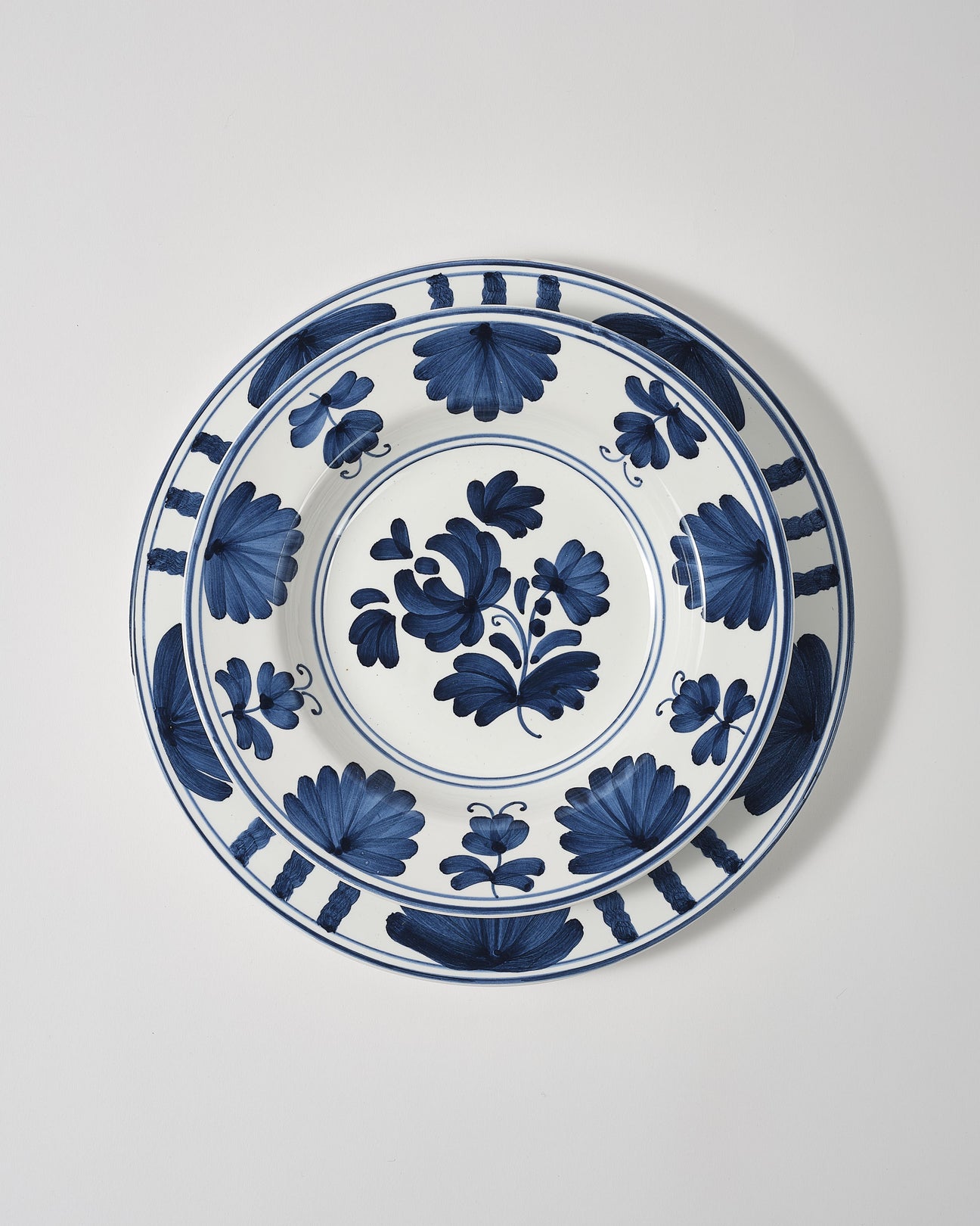 Blossom Soup Plate - Midnight Blue