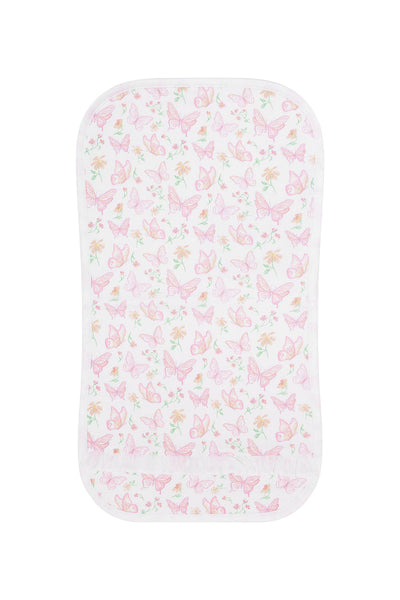 Butterflies Print Burp Cloth