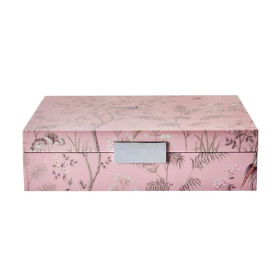 Large Pink Chinoiserie Jewelry Box
