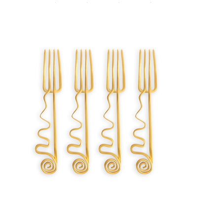 Spirale Cocktail Forks (Set of 4)