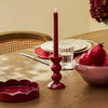 Cherry Scalloped Round Tray