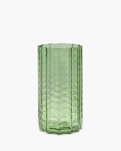 Small Green Wave Vase