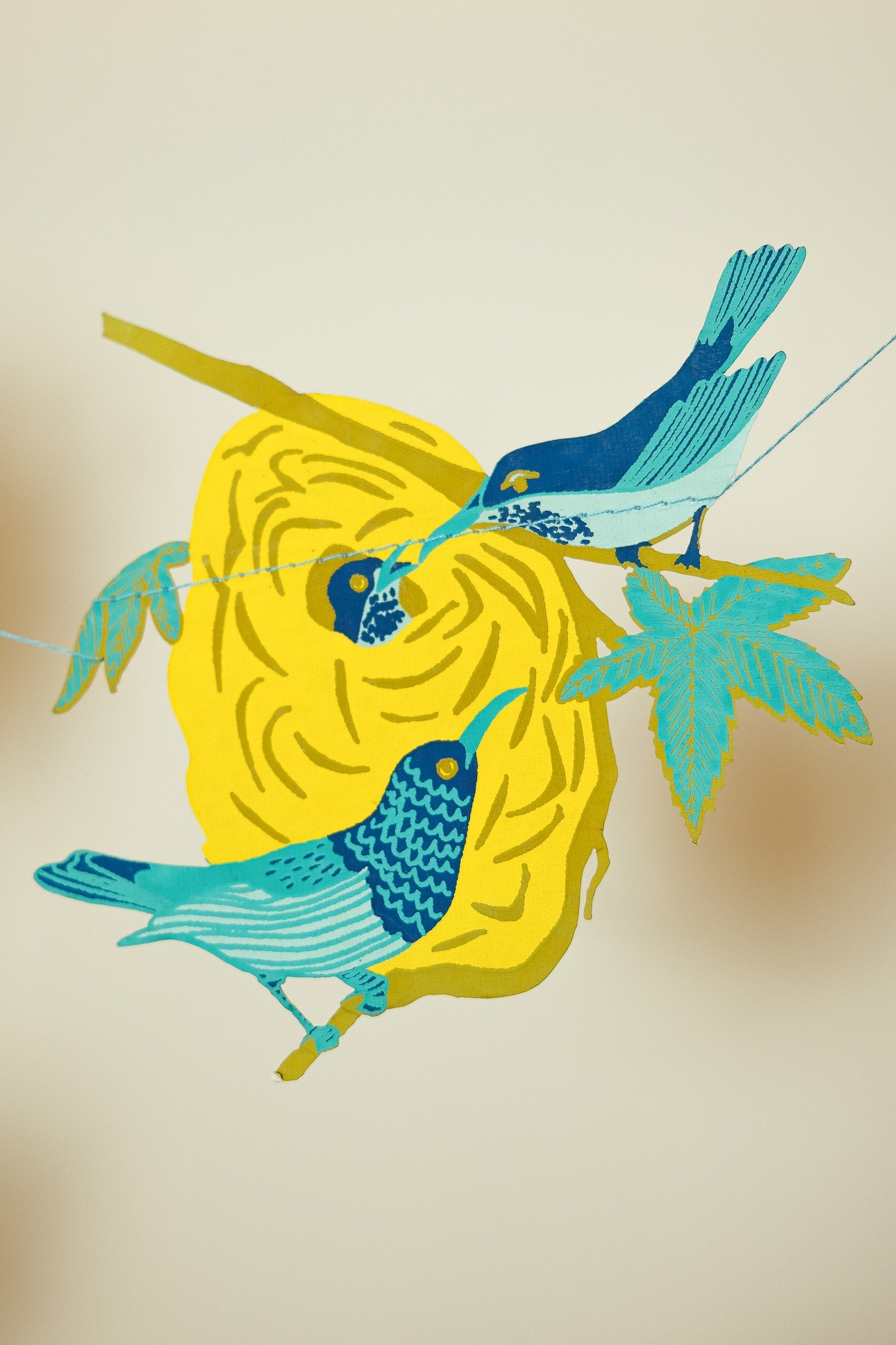 Birds and Nest Paper Garland
