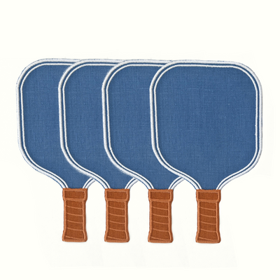 Pickleball Paddle Cocktail Napkins (Various Colors)