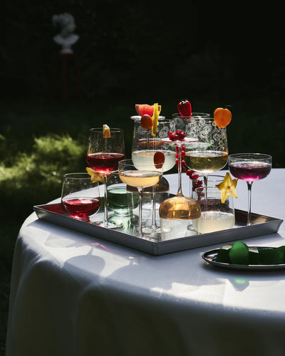 Champagne Flute Camelia Aubergine