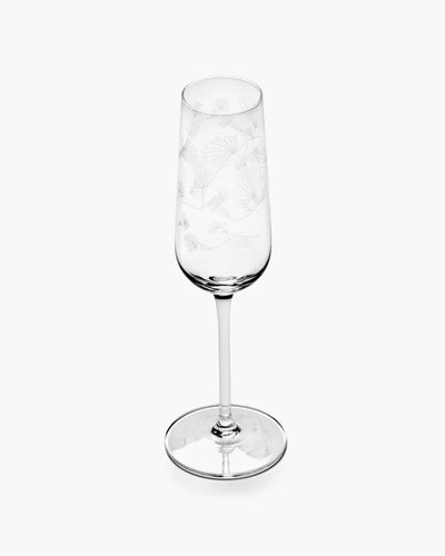 Champagne Flute Camelia Aubergine