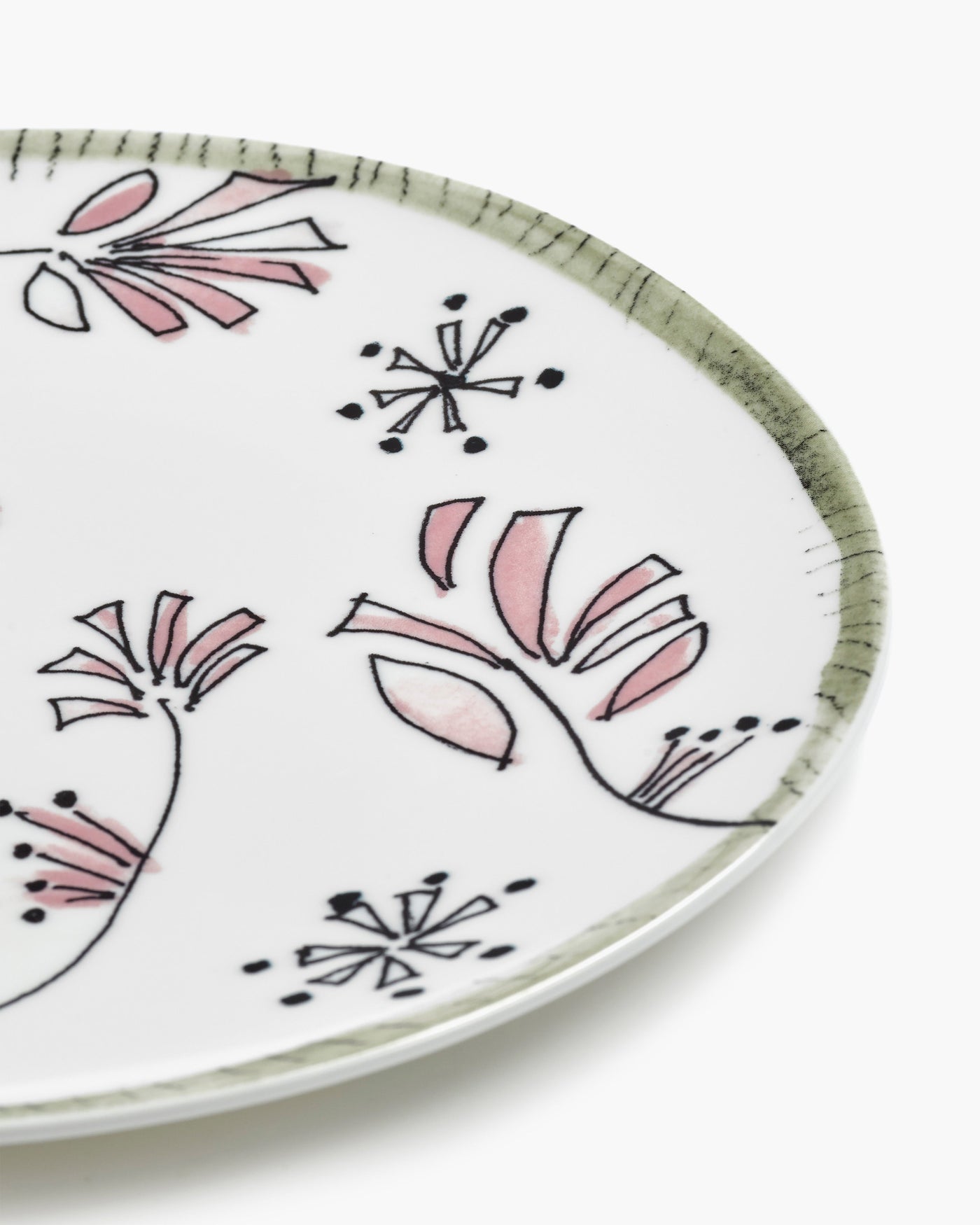 Fiore Rosa Midnight Flowers Starter Plate
