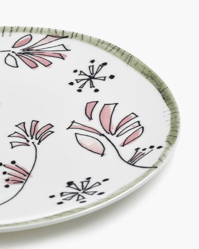 Fiore Rosa Midnight Flowers Starter Plate