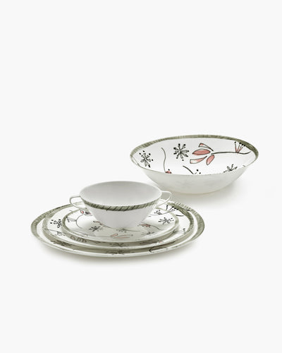 Fiore Rosa Midnight Flowers Starter Plate