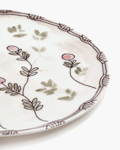 Mirtillo Nude Midnight Flowers Starter Plate